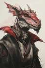Close-up of alien in garb Art Print